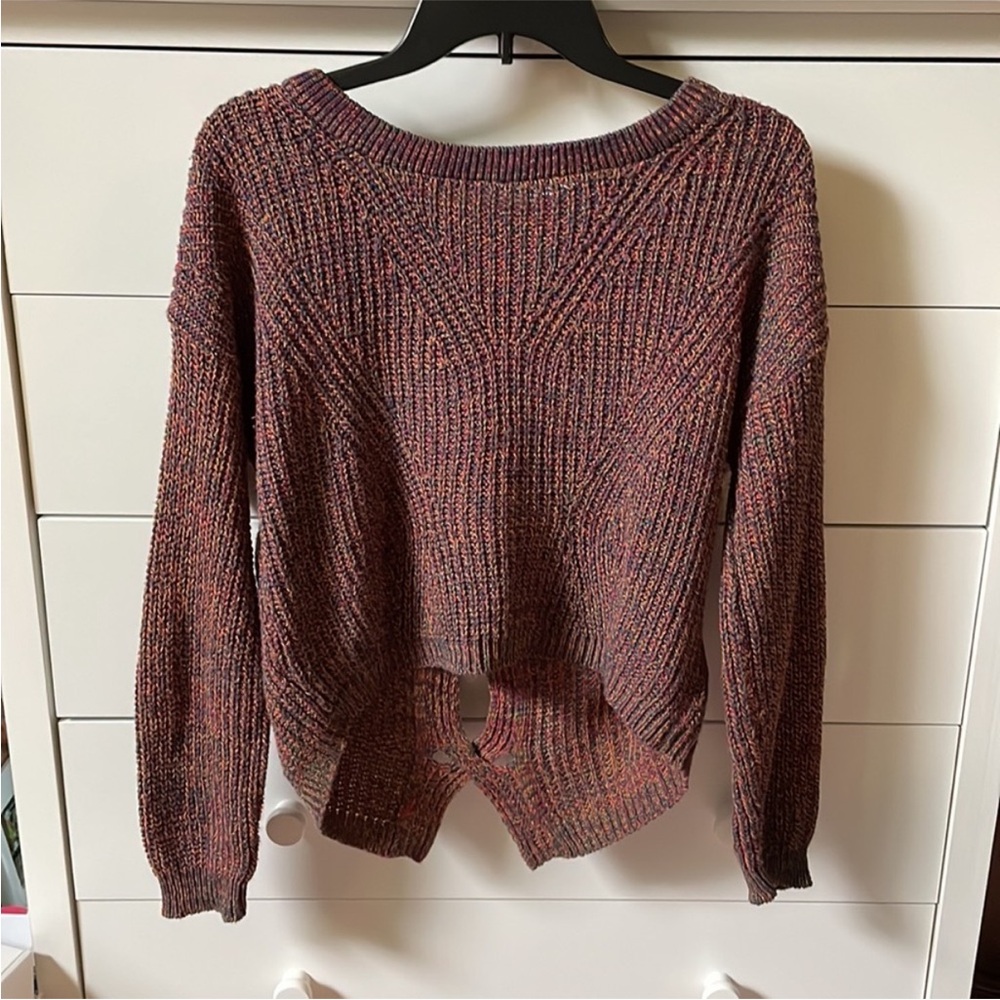 🍂 EXPRESS WOMENS SIZE XS HIGH LOW OPEN BACK SWEATER